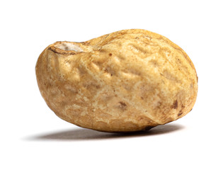 Inshell Peanuts Isolated on White Background