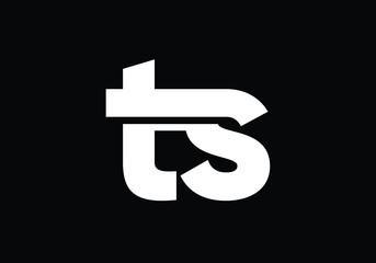 Initial Monogram Letter T S Logo Design Vector Template. Graphic Alphabet Symbol for Corporate Business Identity