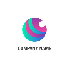 Creative, modern and abstract logo for your company, background, wallpaper. Universal logo can be used for any purpuse.