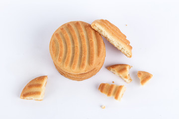 Cookies isolated on white background