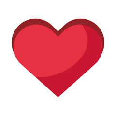 heart love romantic isolated icon