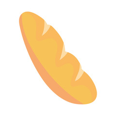 fresh bread food isolated icon
