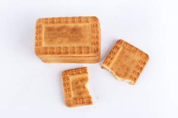 Cookies isolated on white background