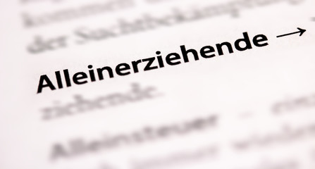 Fototapeta premium Alleinerziehende Mutter, Alleinerziehende 