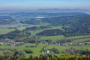 Fototapeta na wymiar Stolowe Mountains National Park in Kudowa-Zdroj, Poland. A popular destination for trips in Poland.