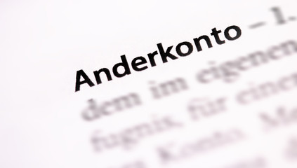Anderkonto Definition
