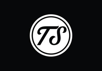 Initial Monogram Letter T S Logo Design Vector Template. Graphic Alphabet Symbol for Corporate Business Identity