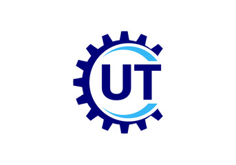 Initial Monogram Letter U T Logo Design Vector Template. Graphic Alphabet Symbol for Corporate Business Identity