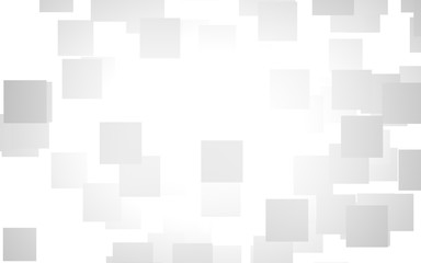 White abstract background. Misty backdrop with grey squares. 3D illustration