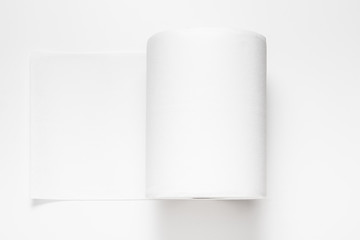 White large big roll of paper towel