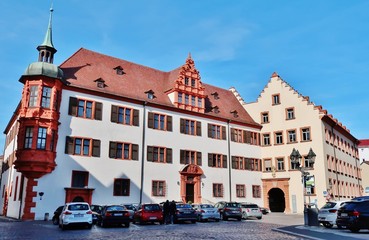 Fototapeta na wymiar Würzburg, Hof Conti, Bischofspalais