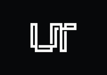 Initial Monogram Letter U T Logo Design Vector Template. Graphic Alphabet Symbol for Corporate Business Identity