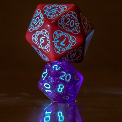 Set of role playing dice