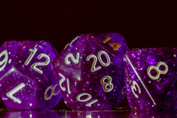 Set of role playing dice