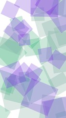 Multicolored translucent hexagons on white background. Vertical image orientation. 3D illustration