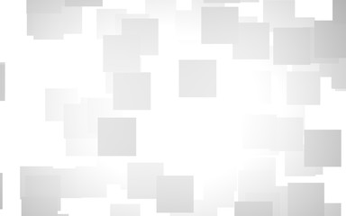 White abstract background. Misty backdrop with grey squares. 3D illustration