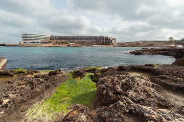 Fototapeta premium Scenic view of a resort in Malta