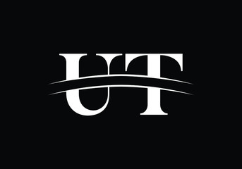 Initial Monogram Letter U T Logo Design Vector Template. Graphic Alphabet Symbol for Corporate Business Identity