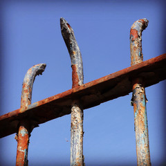 rusty fence