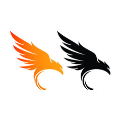 phoenix, bird illustrations for icons or logos