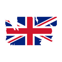 The national flag of the United Kingdom. UK flag.