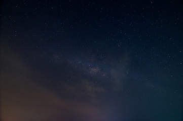 Obraz na płótnie Canvas Milky way sky and stars at night