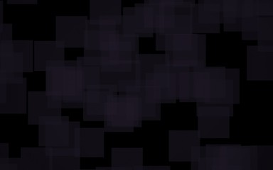 Black abstract background. Backdrop with grey squares. 3D illustration