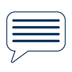 Fototapeta premium speech bubble message isolated icon