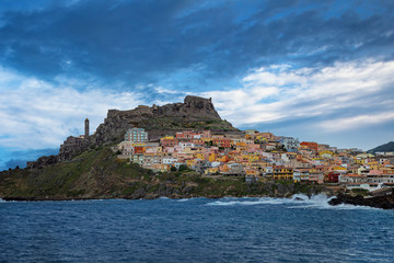The panoramic view of Sardinian city Castelsardo