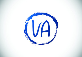 Initial Monogram Letter V A Logo Design Vector Template. Graphic Alphabet Symbol for Corporate Business Identity