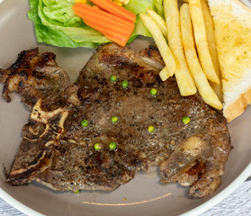 Pork, Beef, Salmon, T-bone, Sirloin, Steak Selections