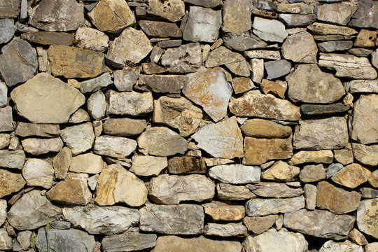 muro a secco, muro di pietra, pietre