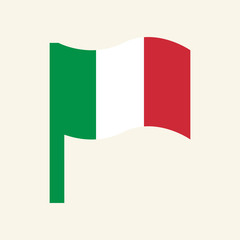 The national flag of Italy. Italian flag.