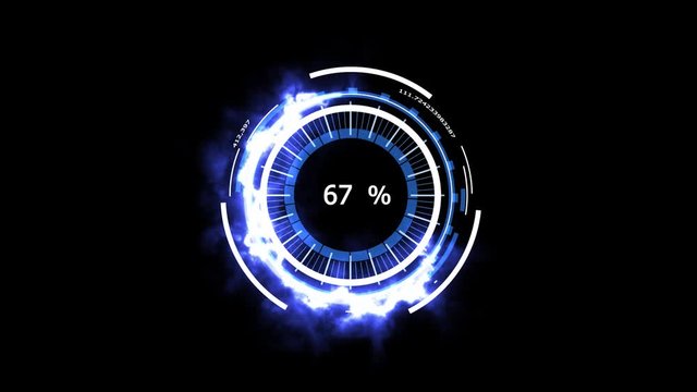 Digital meter analysis power energy white ice blue powerful abstract design of technology for advertisement