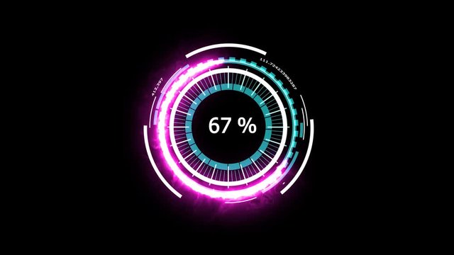 Digital meter analysis power energy white magenta powerful abstract design of technology for advertisement