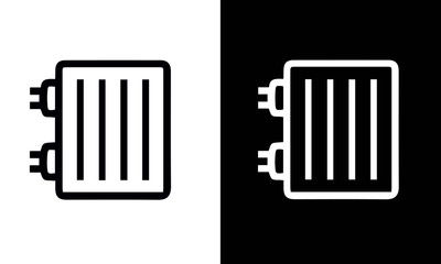 Smart Home icons vector design black and white 