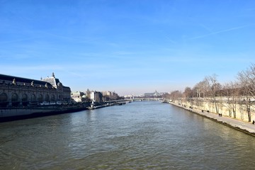 Fototapeta premium The view of Seine river in Paris.