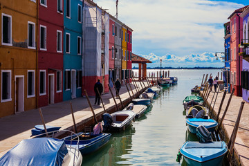 Fototapeta na wymiar Island of Burano near Venice