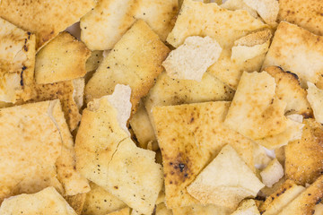 background of mediterranean crunchy cracker with rosemary