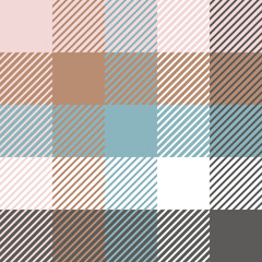 Plaid or tartan vector is background or texture in many color of graphic design