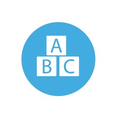 alphabet toys icon vector illustration for website and graphic design