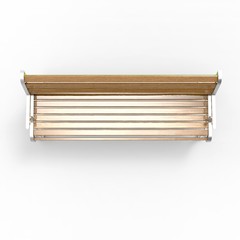3d image of aluminum bench Retro Stile 6