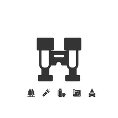 binoculars icon vector illustration for website and graphic design