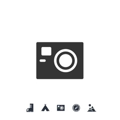 camera icon vector illustration for website and graphic design