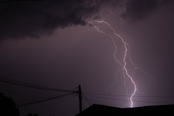lightning in the night