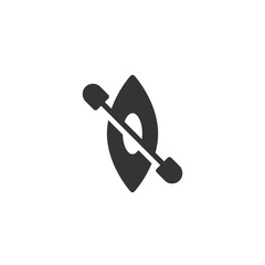 canoe boat icon vector illustration design