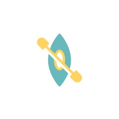 canoe boat icon vector illustration design