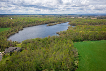 Abstract Aerial of Plainsboro New Jersey