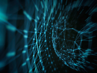 Technology modern dynamic plasma energy futuristic virtual technology background,  digitally generated image. 3D illustration