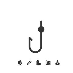 fishing hook icon vector illustration for website and graphic design